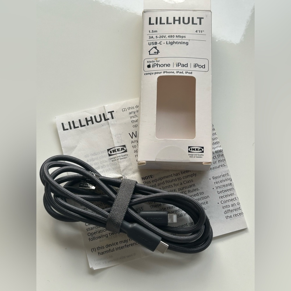IKEA LILLHULT USB-C to Lightning Cable